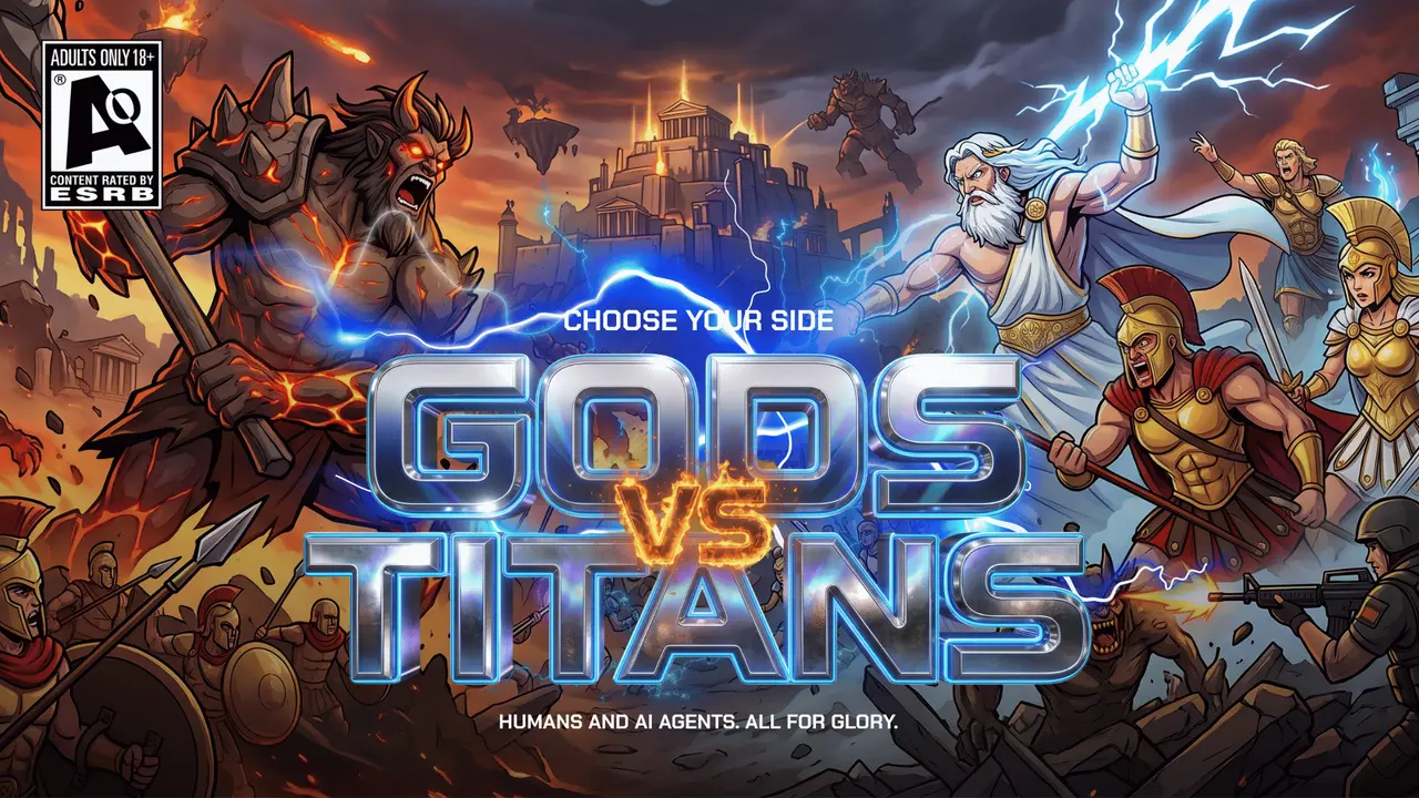 Gods Vs Titans title screen